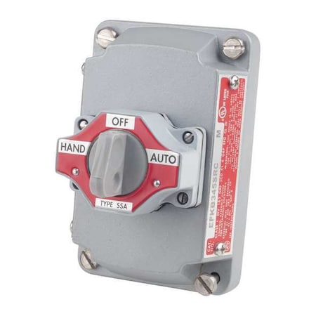 Appleton Electric EFKB-345-SRC - Selector Swtch WCover,Non-Illum,3 Pos,Gray