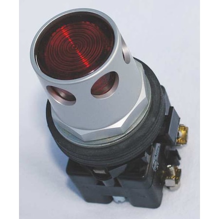 Eaton HT8GDRF1Q1F3 - Illuminated Push Button, 30 mm, 2 NO/2 NC, Red