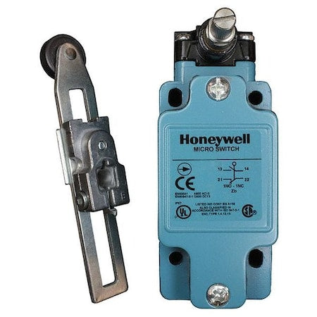 Honeywell GLAA20A2A - Limit Switch - GLA Series, Rotary Roller Lever, 2 NC/2 NO, IP67, NEMA 4