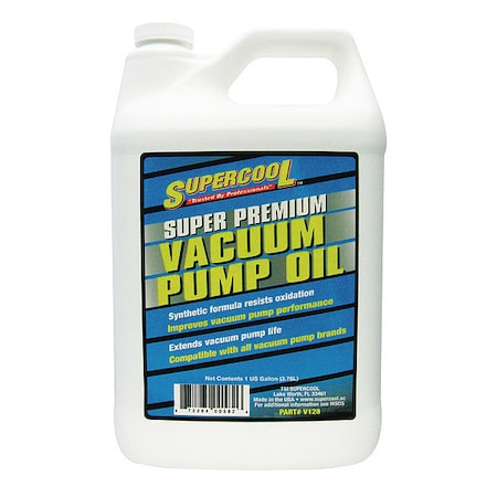 Supercool V128 - Vacuum Pump Oil, 1 gal, Can,75 SAE Grade
