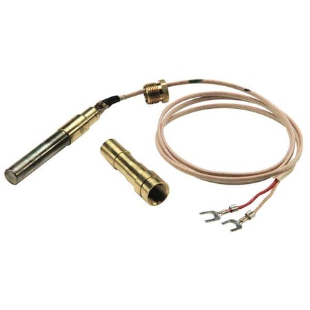 Robertshaw 1950-001 - Thermopile, LP/NG, 250mv to 750mv, 36 in L., Pilot Generator, PG9 Pilot Adaptor, Tinnerman Clip