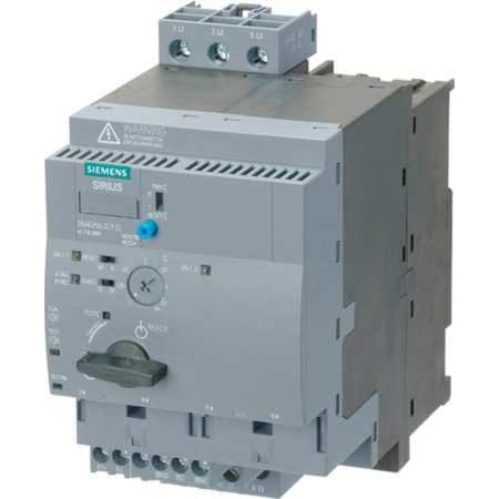 Siemens 3RA6250-1BB32 - Reversing IEC Magnetic Motor Starter, No Enclosure NEMA Rating, 24 V AC/DC, 3 Poles, 2 NO