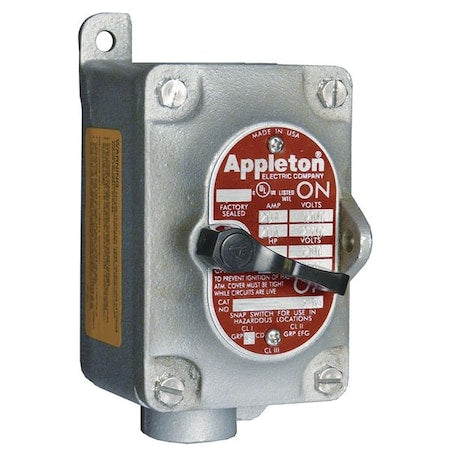 Appleton Electric EDS31102 - Manual Motor Starter, 2 P, Handle, 20 A