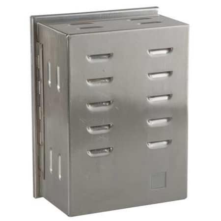 N/A 13J046 - Universal Thermostat Guard, Stainless Steel, Inside Depth: 3 3/8 in