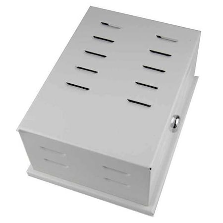 N/A 13J050 - Universal Thermostat Guard, Off-White, Metal