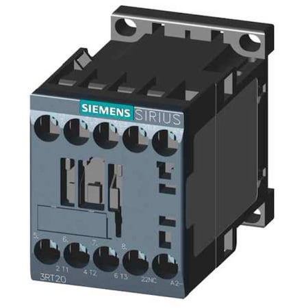 Siemens 3RT20171BB42 - IEC Magnetic Contactor, 1 NC, 24 V DC, 3 P, Non-Reversing, Screw