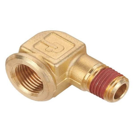 Parker VS1202P-8-6 - 90 Degree Street Elbow Brass Street Elbow, 90 Degrees, 1/2 in Female NPT X 3/8 in Male NPT