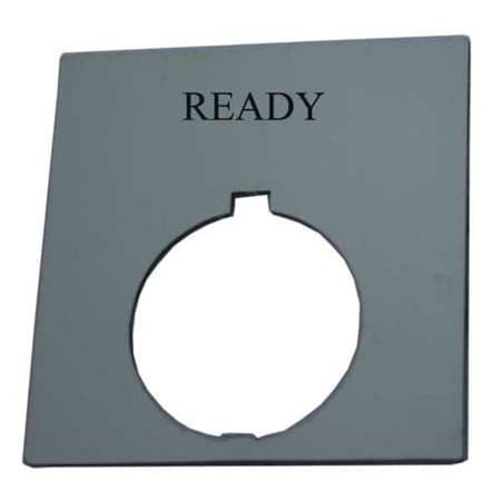 Eaton HT8SP86 - Legend Plate,Ready,White/Blk,Rectangular
