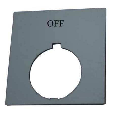 Eaton HT8SP24 - Legend Plate, Off, White/Red, Rectangular
