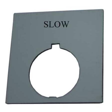 Eaton HT8SP32 - Legend Plate,Slow,White/Black,Rectangular