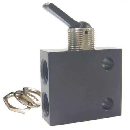 Pneumadyne C040401 - Manual Air Control Valve,Toggle,Aluminum