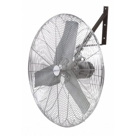 Airmaster Fan 71726 - Standard Duty Industrial Fan, Ceiling, Wall Mount, 30 in Blade Dia, 115 V, 3,415/5,300/7,185 cfm