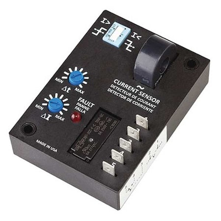 Dayton 15V828 - Adj Current Sensor Relay,10 A,240 VAC,4 Pins