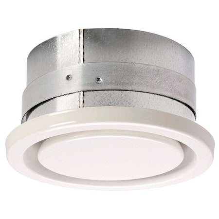 Fantech 56326 - White Metal, 4 in Dia, Exhaust Grille