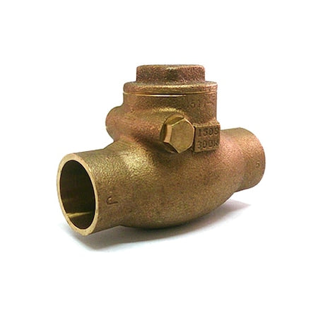 Milwaukee Valve 1510T 1/2 - Swing Check Valve,2.5625 in Overall L