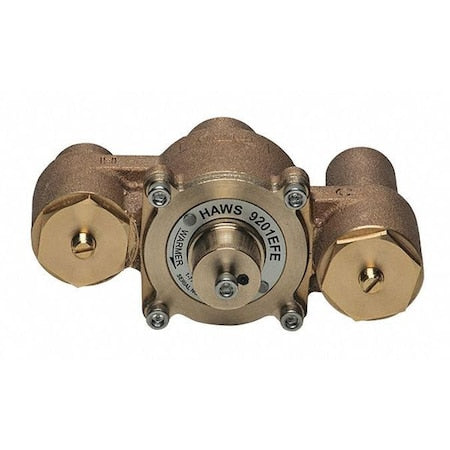 Haws 9201EFE - Emergency Mixing Valve, Brass, Yellow, For Use With, Single Eyewash