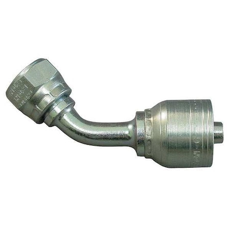 Eaton Aeroquip 1A6BFA6 - Crimp Fitting,45 deg.,3/8" ID,3/8",FBSPP