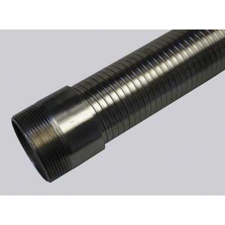 Hose Master IN18SS0300-6AMM - 3" Dia x 72" L Interflex 304 SS Interlocked Metal Hose