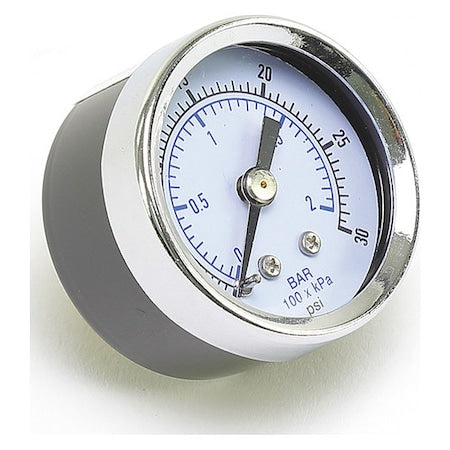 Schneider Electric 2420-001 - Gauge,1-1/2",0/30 psi,1/8" Back Mounted