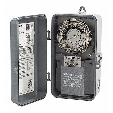 Nsi Tork 8001-N - Electromechanical Cycle Timer,24hr,Resin