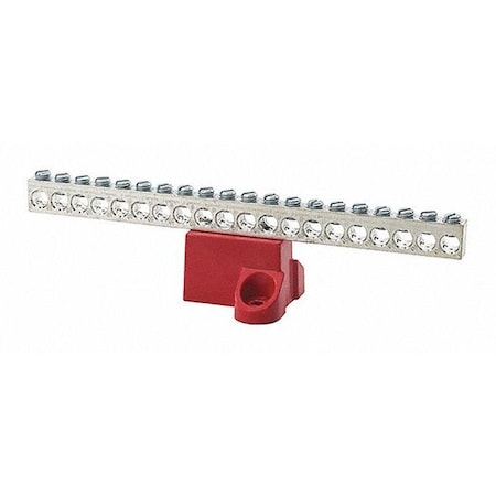 Nsi GBA2-20 - Ground Bar,Aluminum,20 Circuit,2-14 AWG