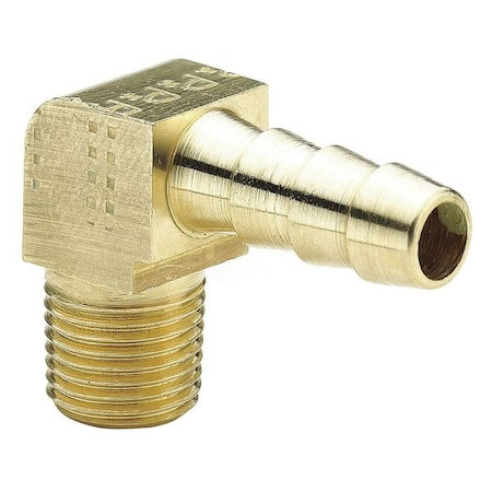 Parker L129HB-6-6 - 3/8" Barb x MNPT Low Lead Brass 90 Degree Elbow