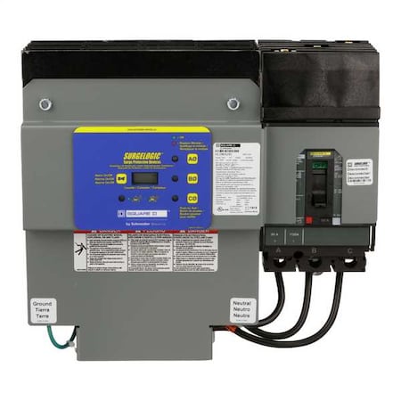Square D HL2IMA24C - Surge Protection Device, 3 Phase, 120/208 V AC, 3 Poles, 4 Wires, 240k A