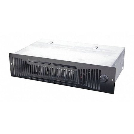 Qmark QTS1500T - Fan Forced Toe Space Heater W/ Thermostat, 1 Phase, 120 VAC, Grille: 3-5/8 in, Back Box: 3-1/2 in H
