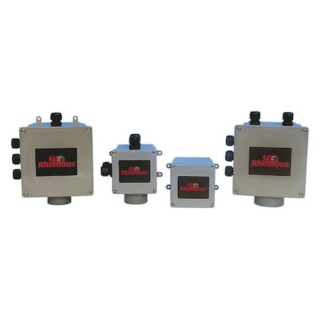 Sje-Rhombus JB664-2H-3R8-2R12 - Junction Boxx6x6x4,Duplex 3 Float