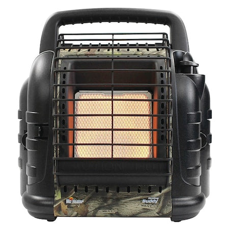 Mr. Heater MH12HB-F232045 - Portable Gas Tabletop Heater, LP, Matchless Piezo, 6000 to 12,000 Btu H, 10 1/4 in L