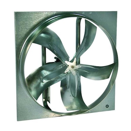Dayton 7M7Z0 - Exhaust Fan with Drive Package, 30 in Blade Dia, 208-230/460 V AC, 1 1/2 hp, 852 RPM
