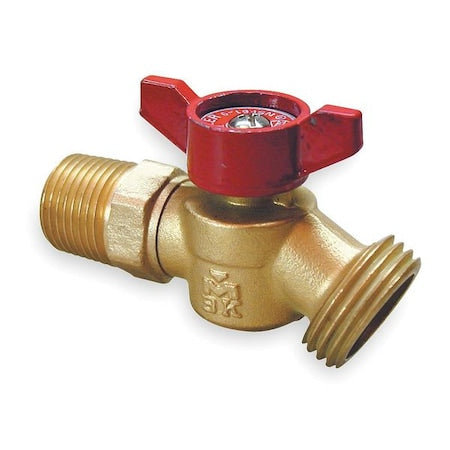 102-354HN - Hose Bibb,Quarter Turn,No Kink,3/4 In M