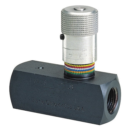 Parker F600S - Flow Control Valve, 8 gpm Max. Flow, 5,000 psi Max. Pressure, Steel