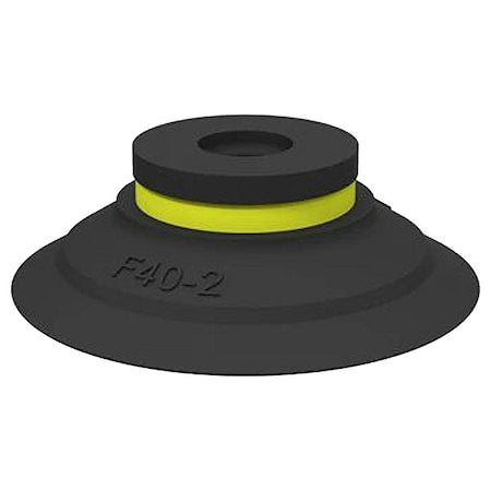 Piab F25.21 - Vacuum Cup,Si,Clear,0.35" dia.,PK10