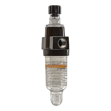 Parker 04L10GB - Lubricator, Mist, Polycarbonate, 1/4", NPT