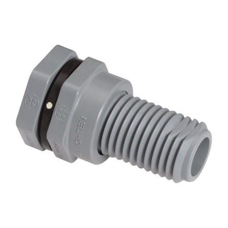 Hayward Flow Control BFA2007TEL - Bulkhead Tank Flange,CPVC,3/4in,3/4in