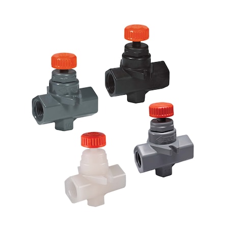 Hayward Flow Control NVA2025T - CPVC Needle Valves/FPM O-Ring, PTFE Seat