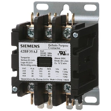 Siemens 42BG35AJ - DP Contactor,24 V,24 V,30 A