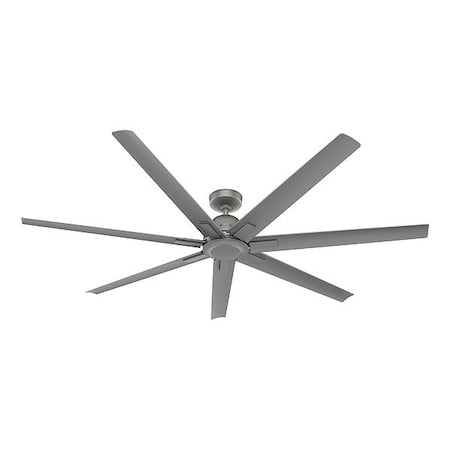 Hunter 51591 - Ceiling Fan, Silver, 6 ft Dia, 7 Blade