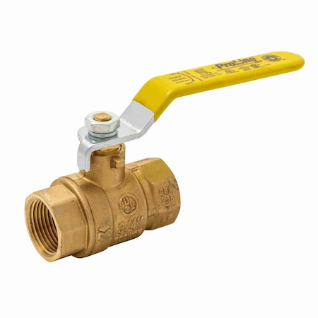 107-826NL - 1-1/4" FNPT Brass Ball Valve Inline