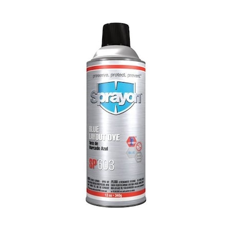 Sprayon SC0603000 - Layout Fluid, 12 oz Aerosol Can, Blue