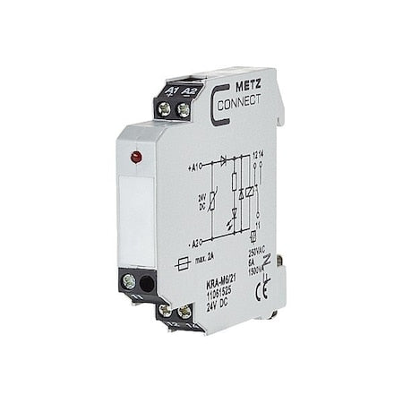 Metz Connect 11061525 - Changeover Contact, 24 V DC, 1 Output