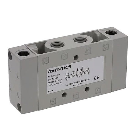 Numatics L23PP652O000000 - Valve, Air Pilot,4 Way,3 Pos,3/8 In Port