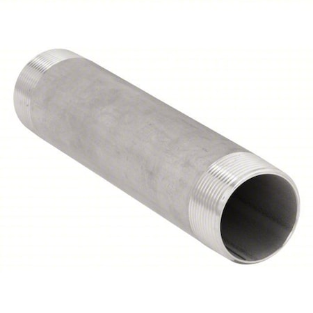 T4BNI14 - 2" MNPT x 11" TBE Stainless Steel Pipe Nipple Sch 40