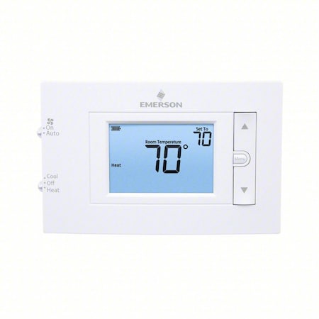 White-Rodgers 1F83H-21NP - 80 Series Thermostats, 2 H, 1 C, Hardwired/Battery, 24 VAC