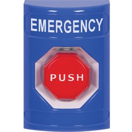 Safety Technology International SS2402EM-EN - Emergency Push Button,Blue,SPDT Relay