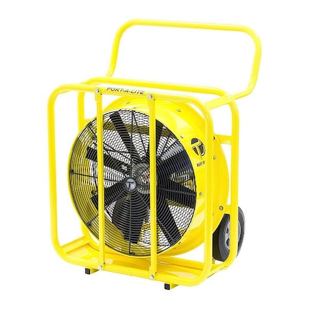 Tempest 913-1064 - Cooling Fan,24in Dia,Yellow,Mobile,Plug-In