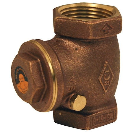Dixon SWCV150 - 1-1/2" FNPT Brass Horizontal Swing Check Valve