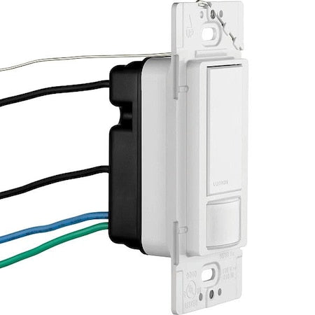 Lutron MS-OPS5M-WH - Wall Mount Sensor, Occupancy, Photocell, Vacancy, Hard Wired, White, 900 sq ft, Fluorescent, Halogen, Incandescent, LED