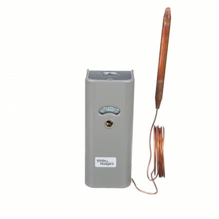 White-Rodgers 16 09 101S1 - Line Voltage Mechanical Thermostat, Cool Only, -29 to 140 F, Concealed Dial, 120 to 240 V AC, 1 C